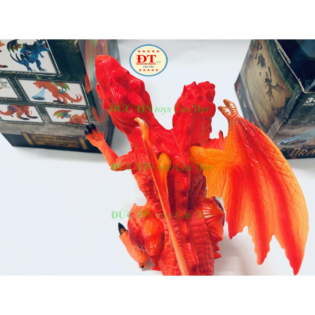 ĐỒ CHƠI KHỦNG LONG CÁNH 2 ĐẦU CHẠY PIN MÌNH GAI