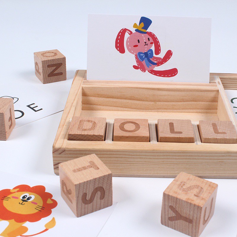 Bộ đồ chơi ghép hình chữ cái tiếng Anh 0.41 ZSB29 bằng gỗ