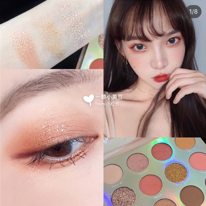 Phấn mắt 12 ô HOSTSPOT SWEET TALK tone cam hồng