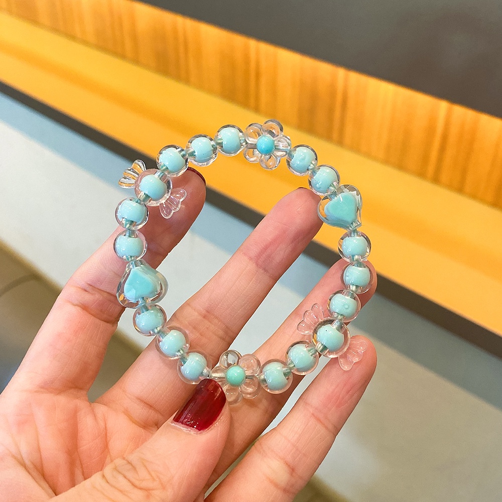 Dây Buộc Tóc Cao Su Trong Suốt Màu Kẹo Ngọt Đa Năng Cho Bé Gái