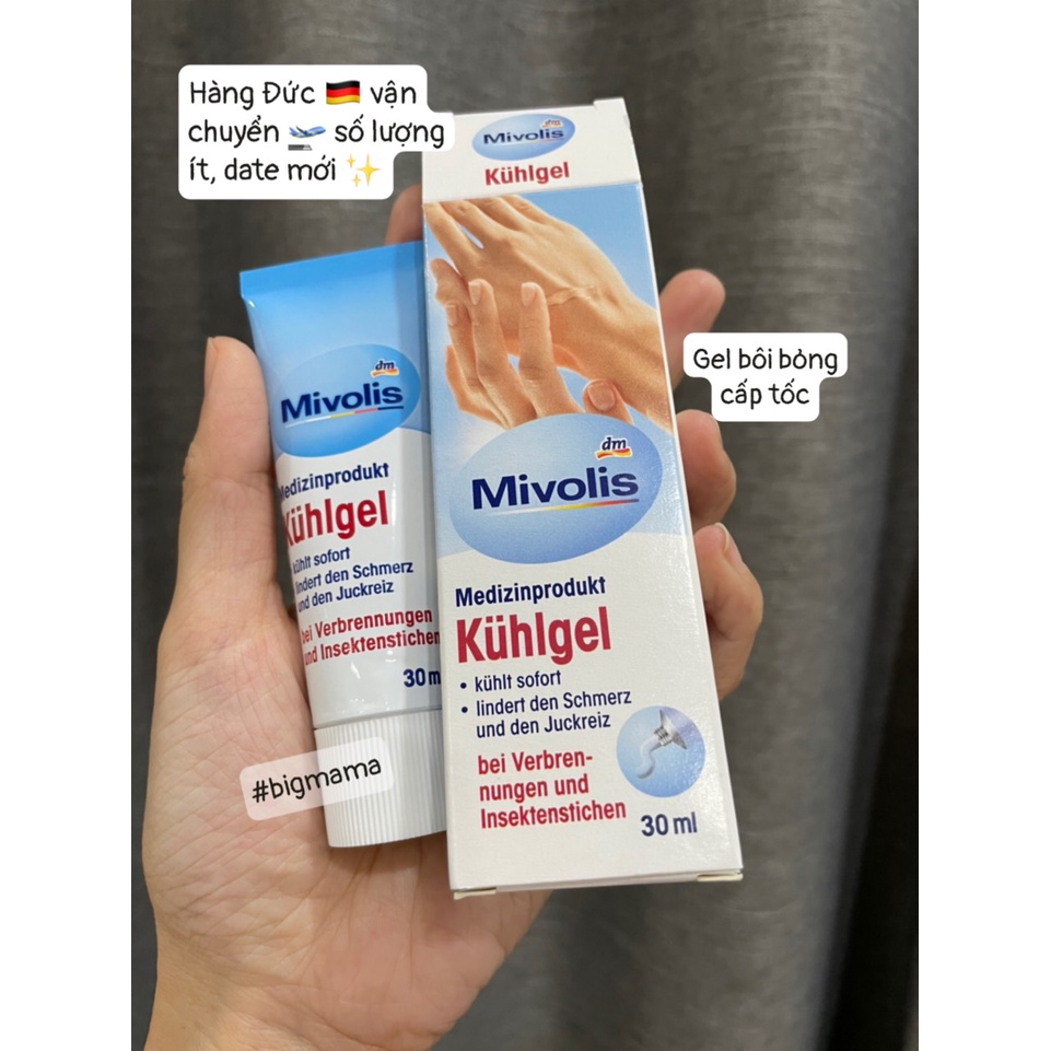 Kem lạnh làm dịu vết phỏng/bỏng Mivolis tuýp 30ml của Đức - Có giao HỎA TỐC
