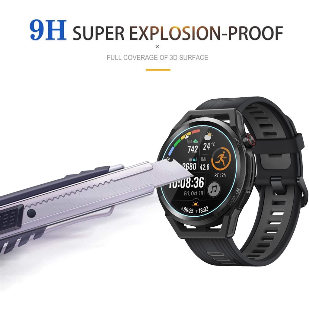Set 3 Kính Cường Lực Cao Cấp Bảo Vệ Màn Hình Cho Đồng Hồ Thông Minh Huawei GT Runner