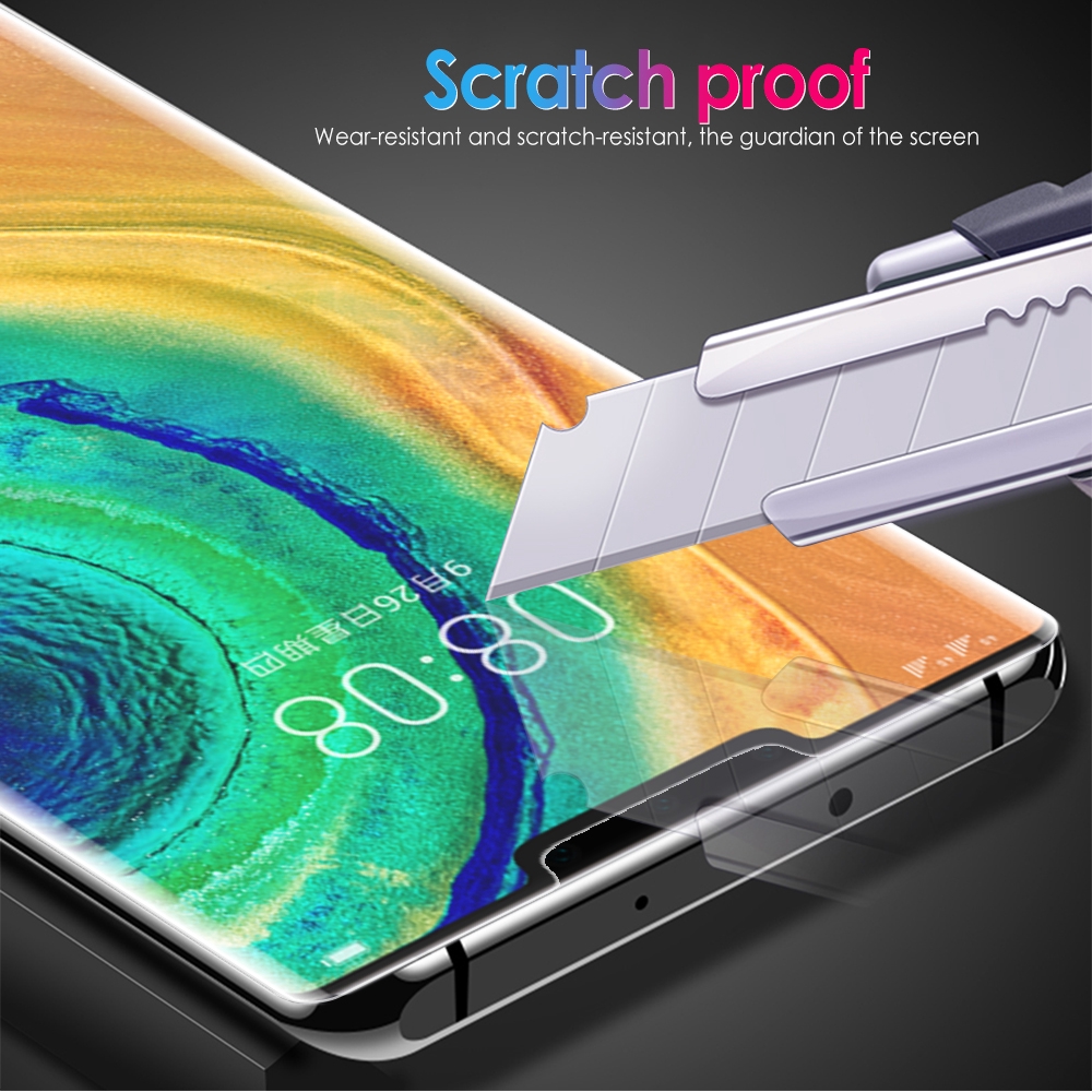 Tấm kính cường lực viền cong bảo vệ màn hình cho Huawei Mate 20 30 Pro/P30 Pro