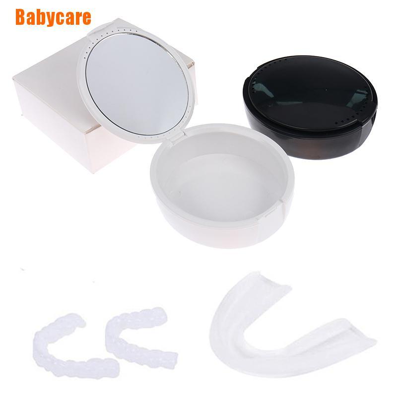 Hộp Đựng Răng Chống Thấm Nước Kèm Gương Tiện Lợi