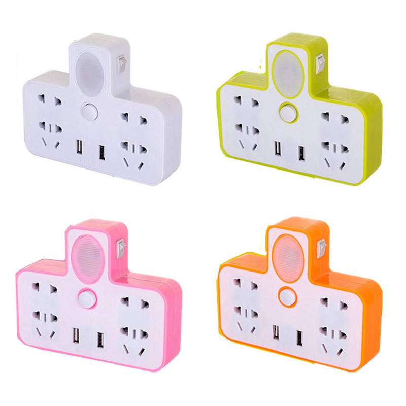 Ổ Cắm Điện Đa Năng Kèm Đèn Ngủ Và 2 Cổng Cắm Usb 37 Cds1708