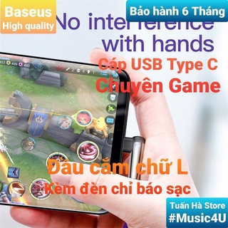 Dây cáp sạc nhanh game thủ USB Type C Baseus đầu bọc kim loại chống sốc siêu bền cho Samsung Xiaomi Tuấn Hà Store