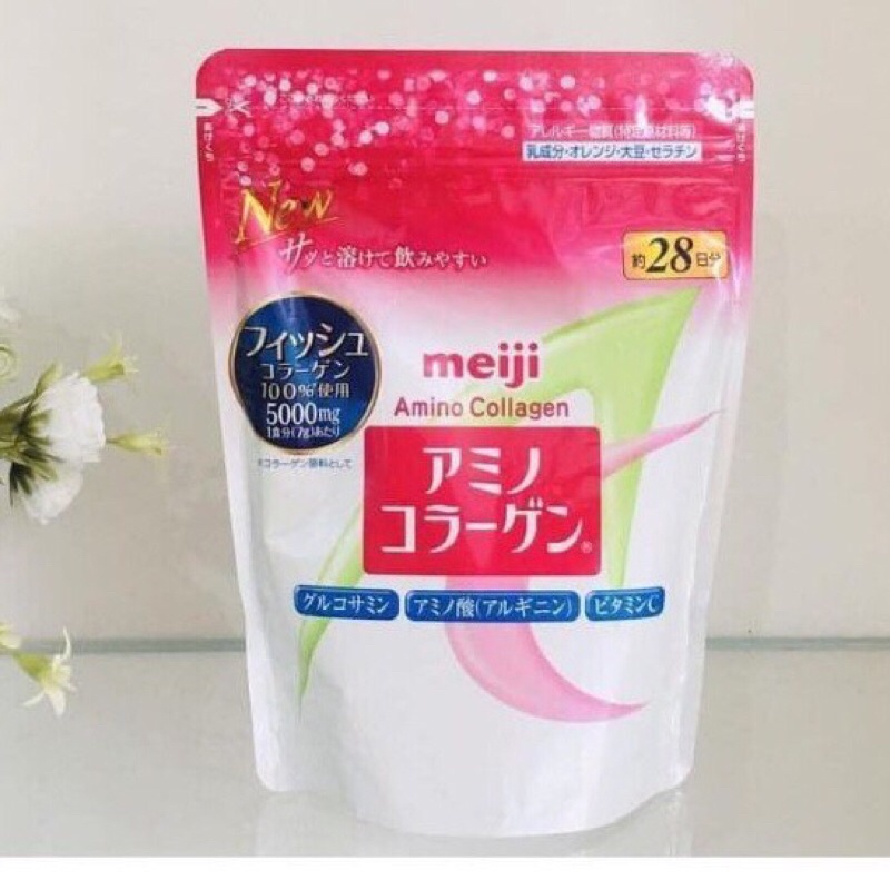 bột amino Collagen Meiji nhật bản