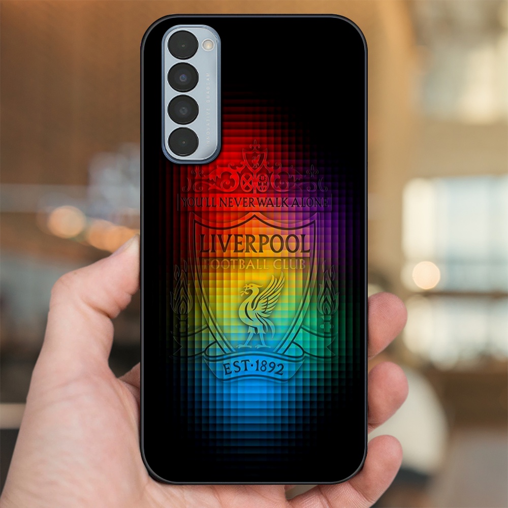 Ốp lưng Oppo Reno 4 Pro viền đen in hình Liverpool FC