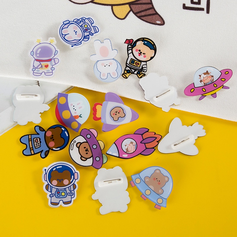 Pin cài áo sticker phụ kiện trang trí túi xách balo đáng yêu LOT STORE ST1200