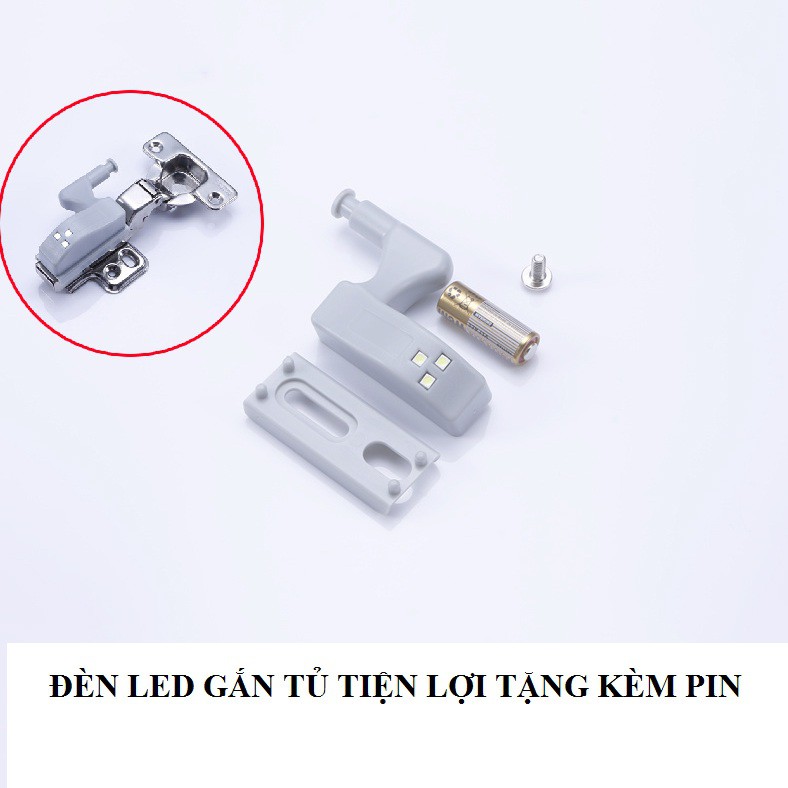 Bộ đèn led dùng pin gắn cửa tủ vô cùng tiện lợi Tặng kèm pin