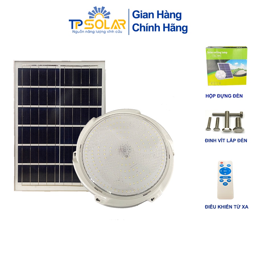 Đèn Ốp Trần Năng Lượng Mặt Trời TPSolar TP-A100 Công Suất 100W Cảm Biến Sáng Tối