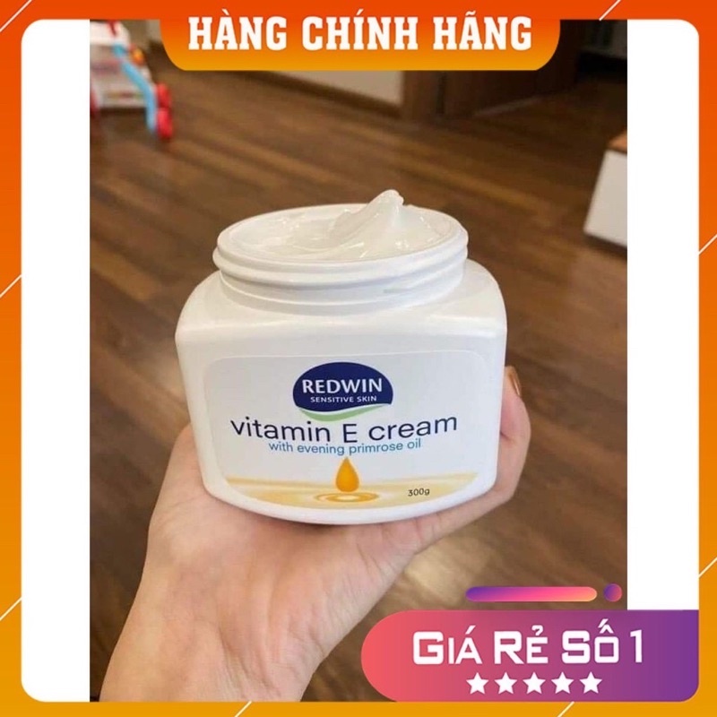 Kem Vitamin E Redwin có chứa tinh dầu hoa anh thảo 300g - Xuất xứ Úc