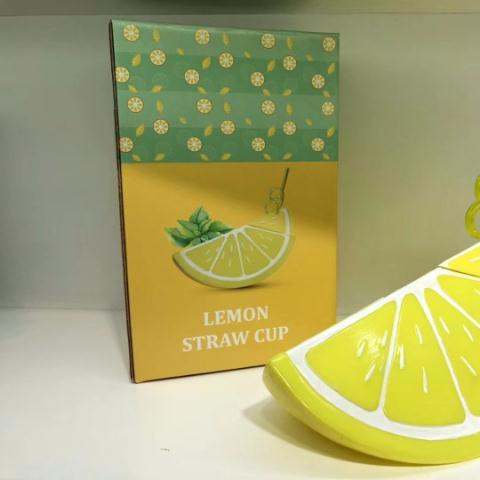 Bình Nước Cầm Tay Có Ống Hút Nhựa Họa Tiết Dưa Hấu/Dưa Hấu Dành Cho Trẻ Em