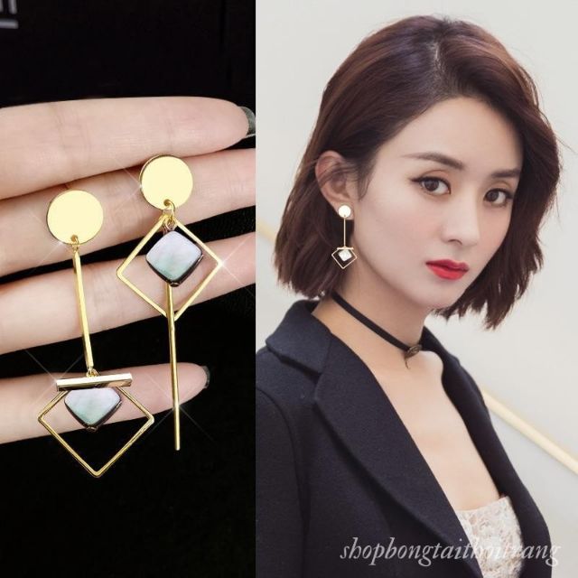 Khuyên Tai Nữ Dáng Dài Bất Đối Xứng