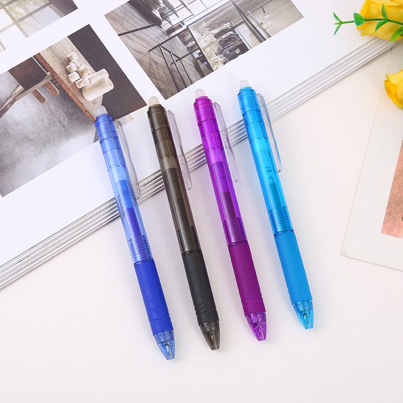 1 Cây Bút Bi Dạng Nhấn Nhiều Màu Ngòi 0.5mm Có Thể Xóa Được
