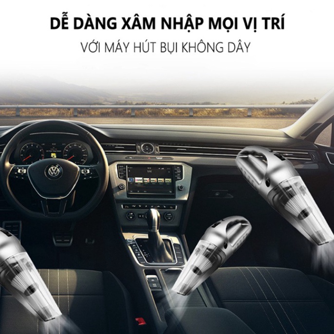 Máy hút bụi cầm tay mini cao cấp, lực hút khỏe