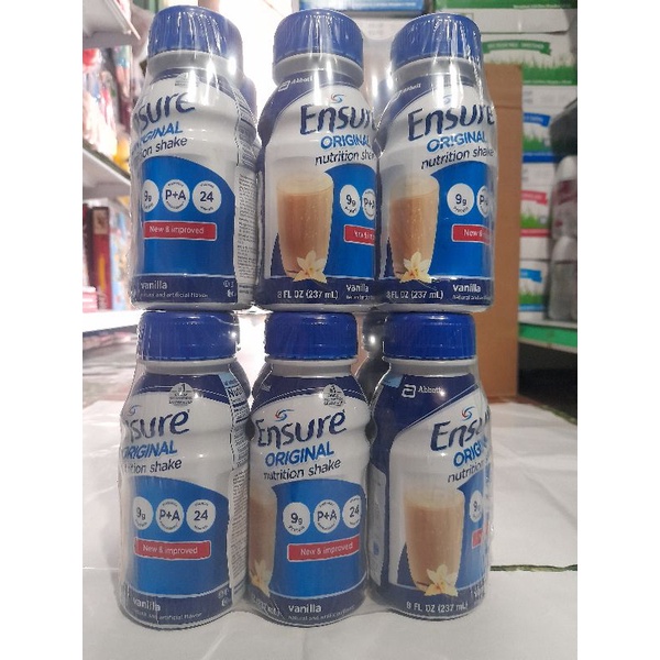 Lốc 6 chai  Ensure 237ml hương vani