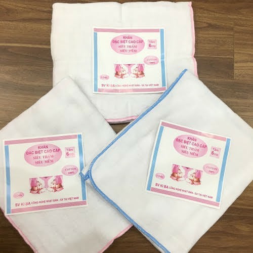 Khăn tắm xô Kiba Việt Nam ( 4 lớp, 6 lóp)