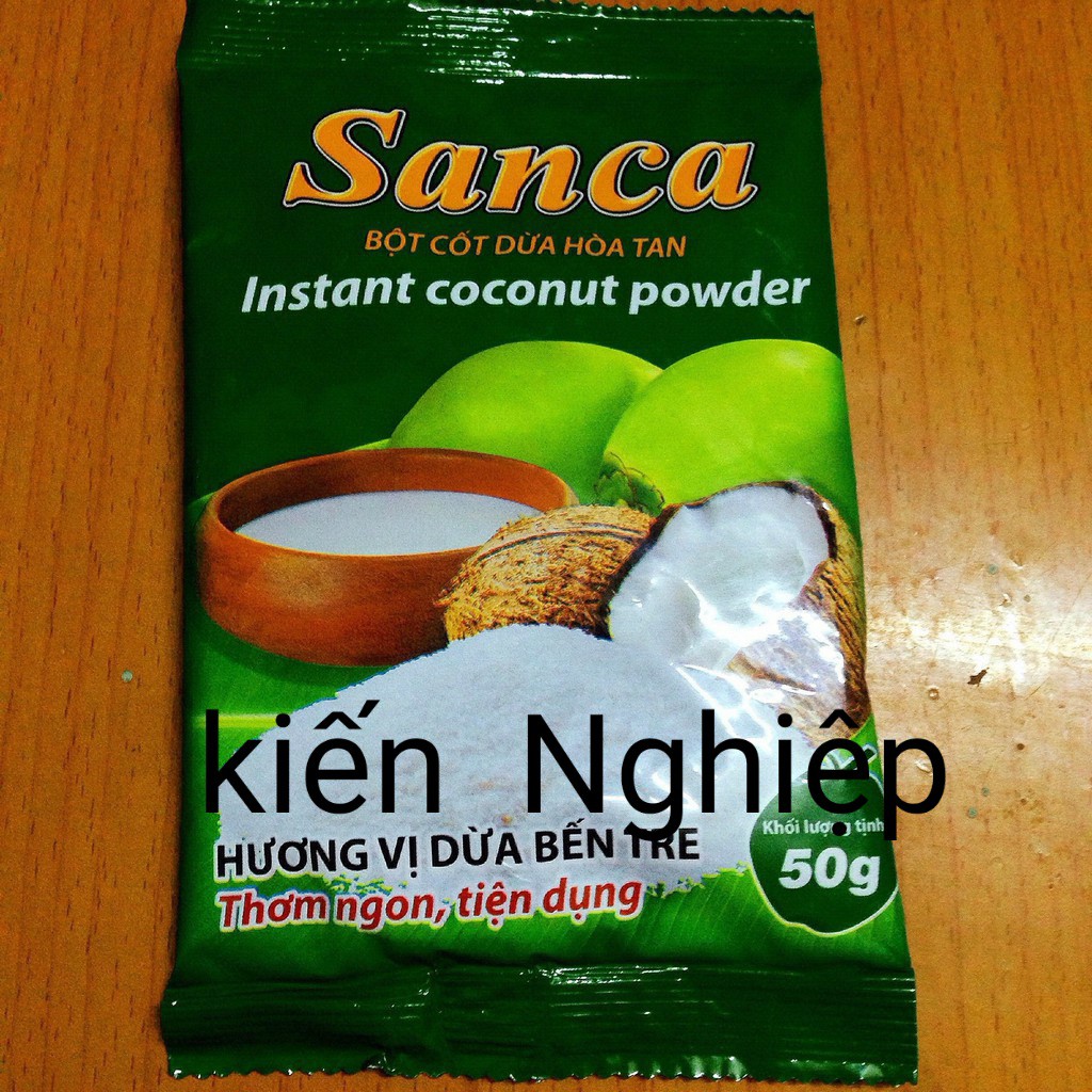 Combo 10 gói bột cốt dừa Sanca