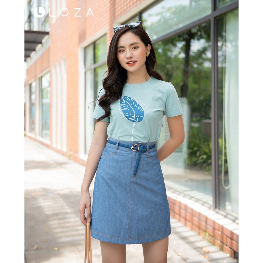 [Mã WABRLOW5 giảm 15% đơn 300K] Chân váy dáng A LOZA giả jean - PC4008 | BigBuy360 - bigbuy360.vn
