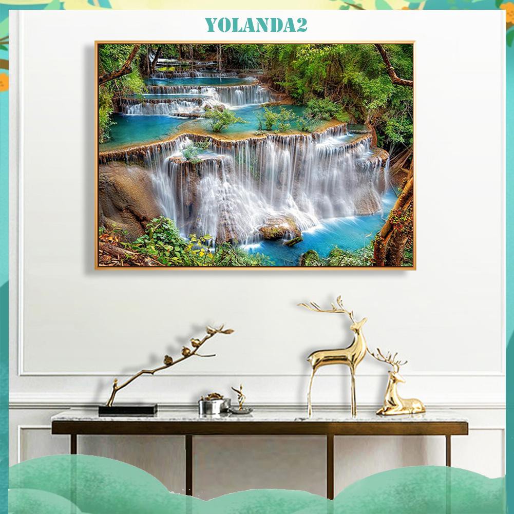 Tranh Đính Đá Kim Cương Toàn Bộ 5d Diy Hình Thác Nước