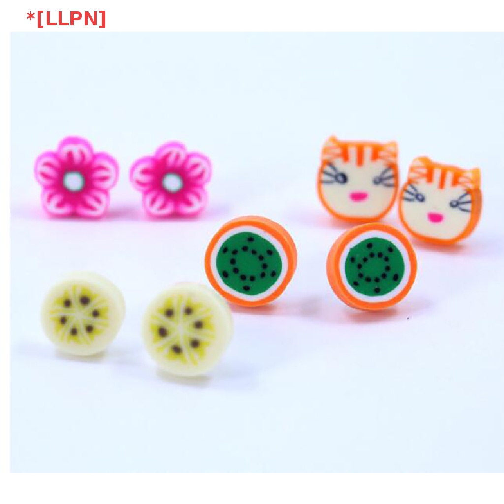 Set 36 Đôi Bông Tai Hình Trái Cây Hoạt Hình Handmade Thời Trang Cho Nữ