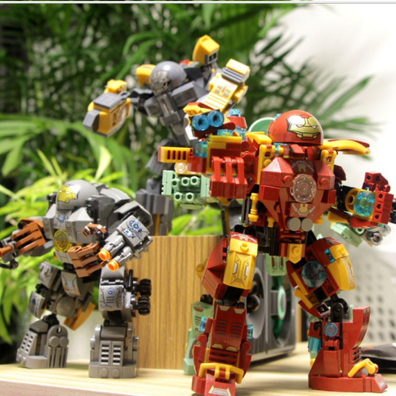 Đồ chơi lắp ráp siêu anh hùng - mô hình hulk thanos  iron man