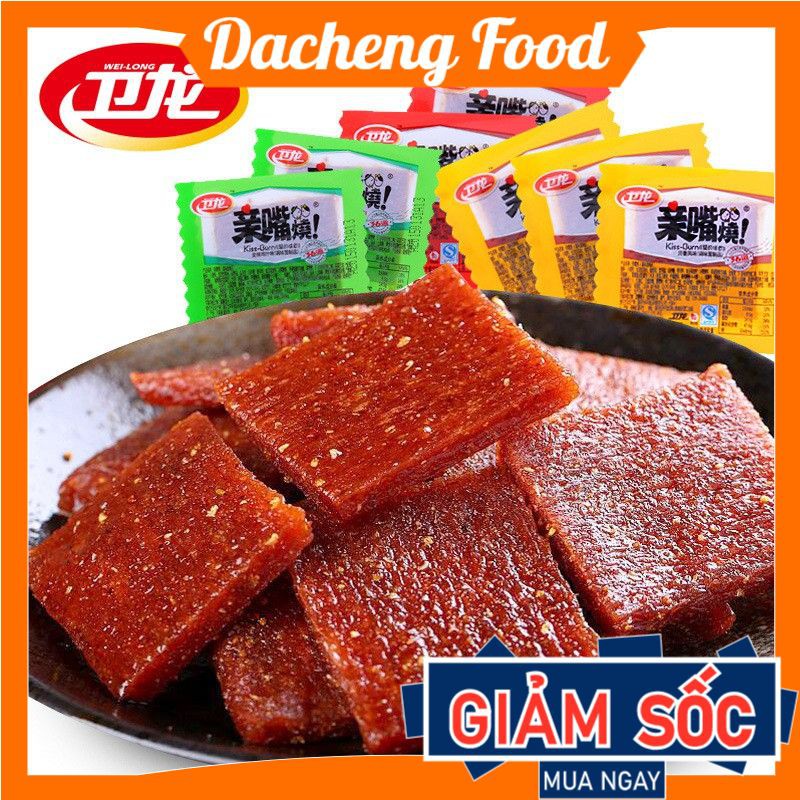 2 tăm cay vuông hãng Vệ Long 2 miếng 20g đồ ăn vặt Sài Gòn vừa ngon vừa rẻ | Dacheng Food | BigBuy360 - bigbuy360.vn