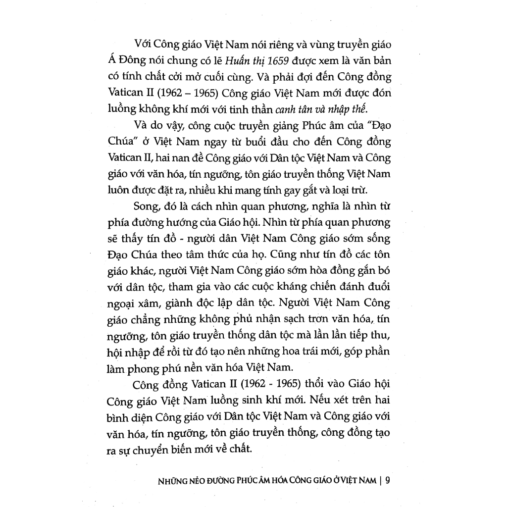 Sách - Những Nẻo Đường Phúc Âm Hóa Công Giáo Ở Việt Nam