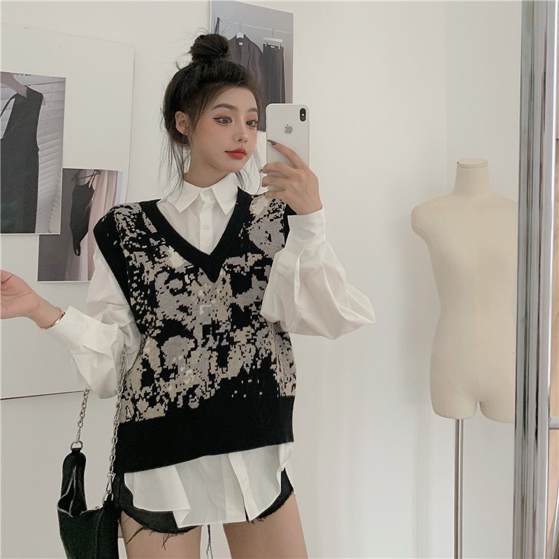 Áo khoác len cộc tay