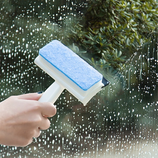 Cây Lau Kính cầm tay Dụng cụ vệ sinh nhà cửa 2 đầu