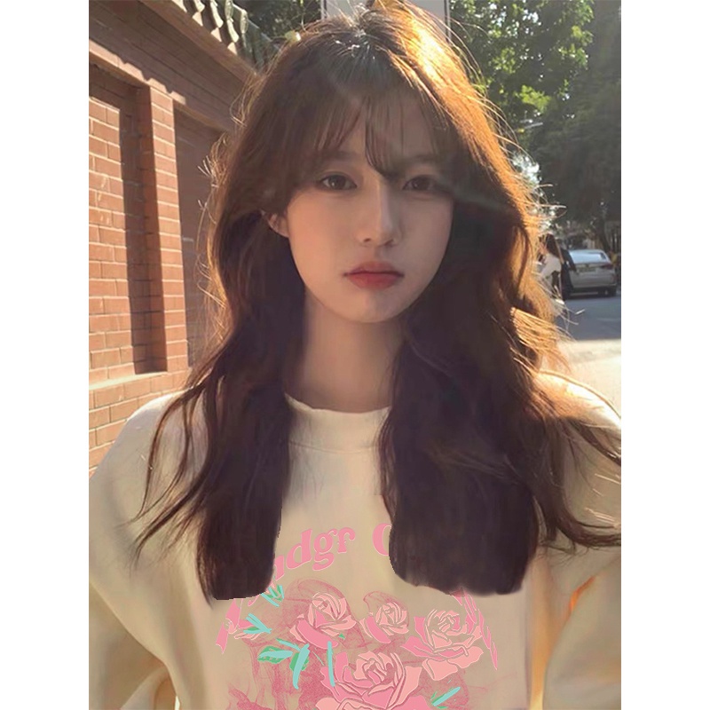 NRVP Áo Thun Tay Dài Oversize In Họa Tiết Phong Cách Hàn Quốc Thời Trang Cho Nam Và Nữ