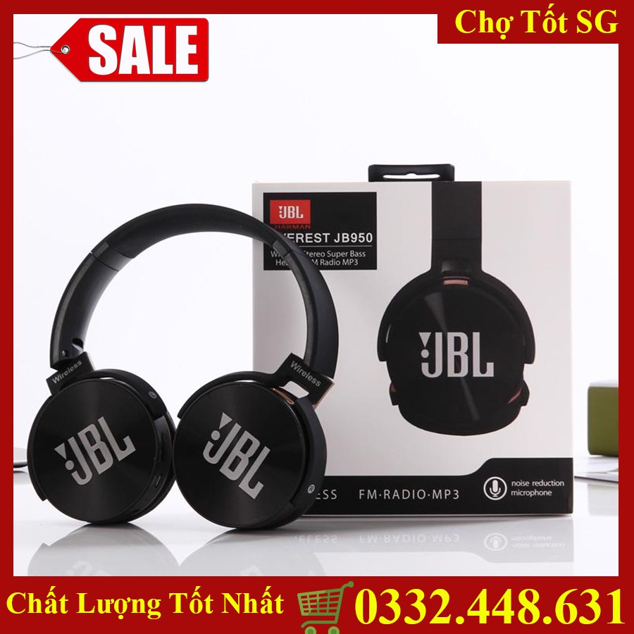 ✔️ Tai Nghe Headphone Chụp Tai Không Dây Bluetooth JBL 950 Cao Cấp - Top 3 Tốt Nhất Tai Nghe Thế Giới [Bảo Hành 1 Đổi 1]