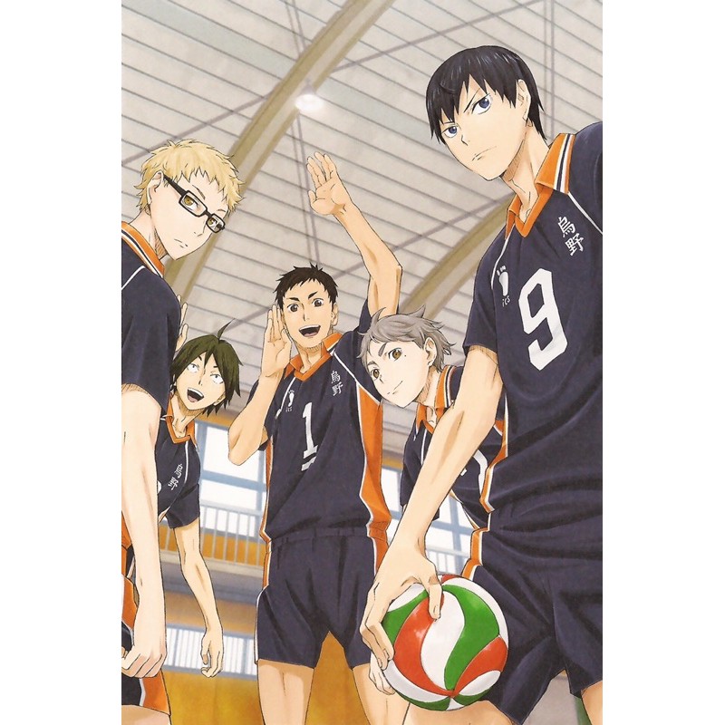 poster anime haikyuu 3-5 ảnh 20x30cm có đe can bóc dán