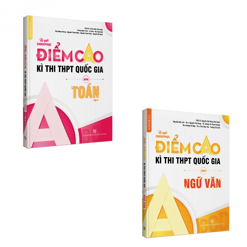 Sách - Combo luyện thi điểm cao môn Toán - Ngữ văn - Tập 2 - NXB Đại học Quốc gia Hà Nội