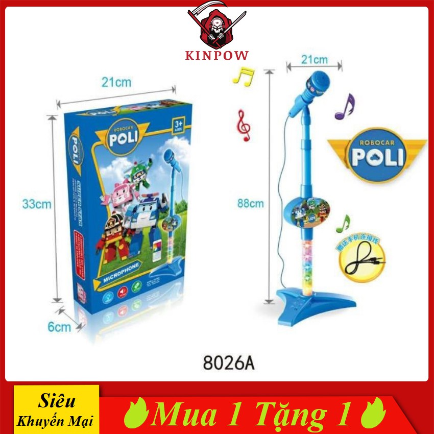 Đồ Chơi Micro KINPOW Kết Nối Điện Thoại Cho Bé Trổ Tài Giọng Hát Định Hướng Tương Lai (Micro Đơn)