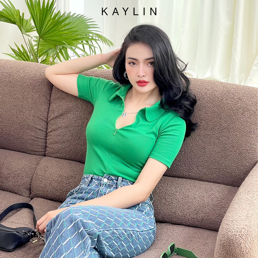 [Mã FATREND2810 giảm đến 30k tối đa 99k] Áo thun gân Croptop Freesize ôm body kiểu tay lỡ phong cách KAYLIN- N1651