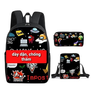 Balo Among Us kèm túi và hộp bút cực xinh (set 3 món)
