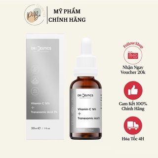 Serum sáng da mờ thâm nám drceutics vitamin c 16% + tranexamic acid 3% 30g