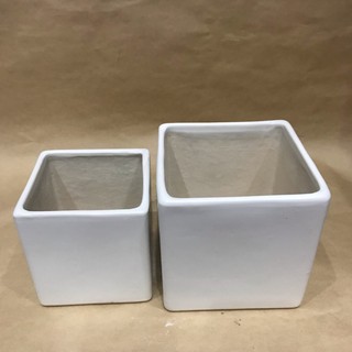 [Xanhshop22] Combo 2 chậu vuông gốm sứ bát tràng