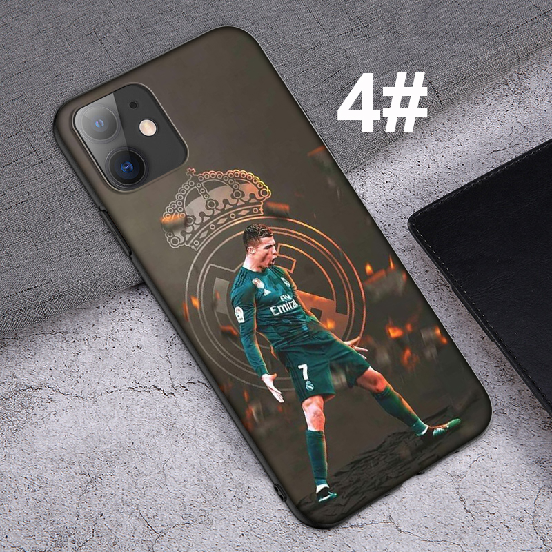 Ốp điện thoại mềm hình cầu thủ Cristiano Ronaldo CR7 23SF cho iPhone XR X Xs Max 7 8 6s 6 Plus 7+ 8+ 5 5s SE 2020