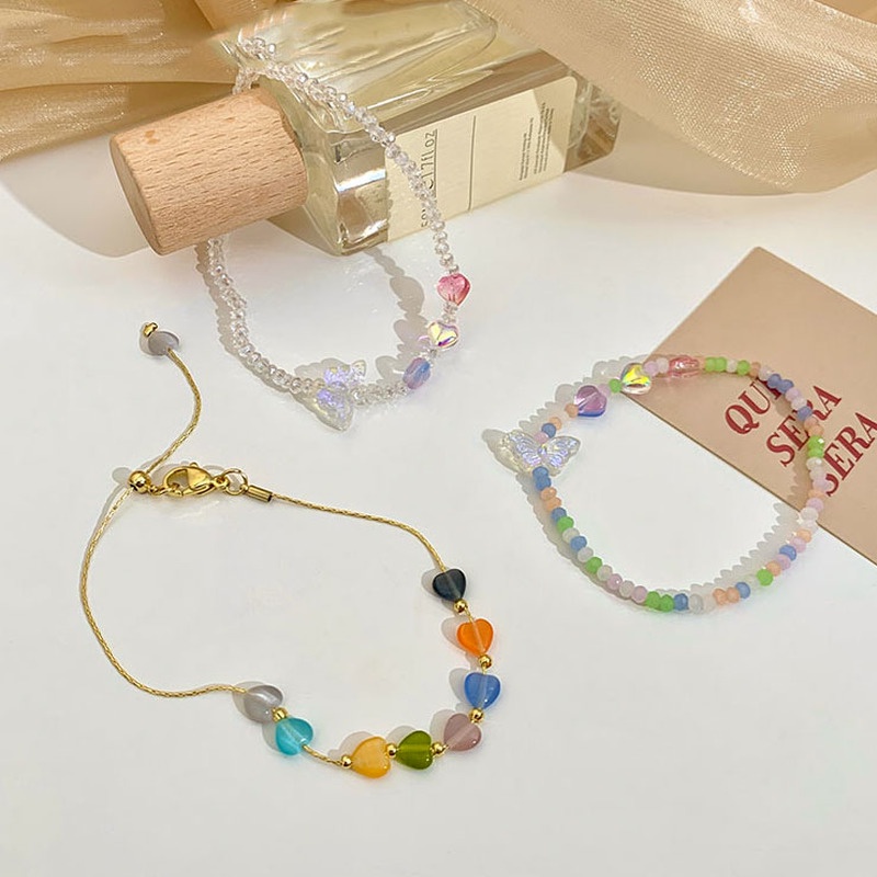 Vòng Tay Chuỗi Hạt Pha Lê Nhiều Màu Thời Trang Bohemian