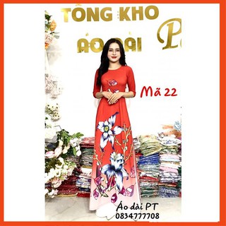 Áo Dài Truyền Thống Lụa Nhật Cao Cấp - Áo Dài In 3d