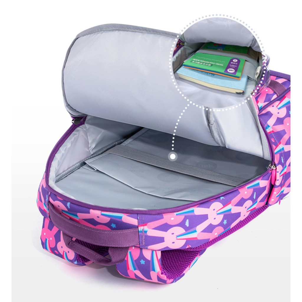 Balo UEK Kèm Túi Chéo Và Hộp Bút Vải Cho Bé Gái