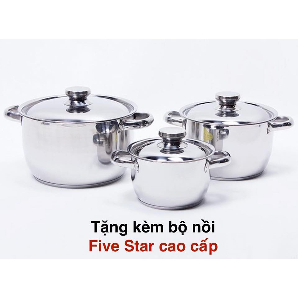 Bếp điện từ Kanzler KA-620IH nhập khẩu Malaysia tặng kèm bộ nồi Fivestar cao cấp