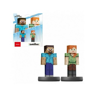 Amiibo Super Smash Bros - Steve+Alex