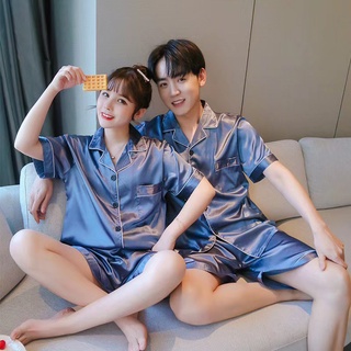 Bộ Lụa Mặc Nhà Nữ Trơn Cộc Tay Quần Cộc Chất Lụa Siêu Mềm ( Hàng Luôn Sẵn) N413