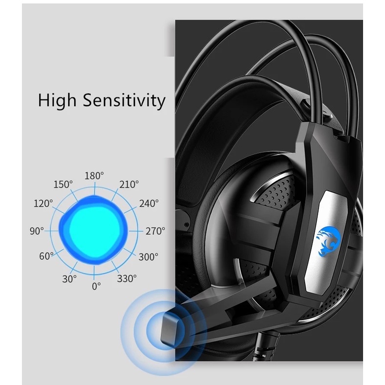 Tai nghe chụp tai chơi game có dây có mic kèm dây và đèn led cho điện thoại/ máy tính/ PC/ PS4 phone tai ngje cụp tai gameming cao cấp nam