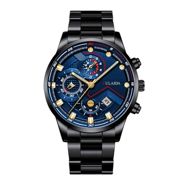 LWCC 811 Đồng hồ quartz nam dây đeo thép không gỉ thời trang