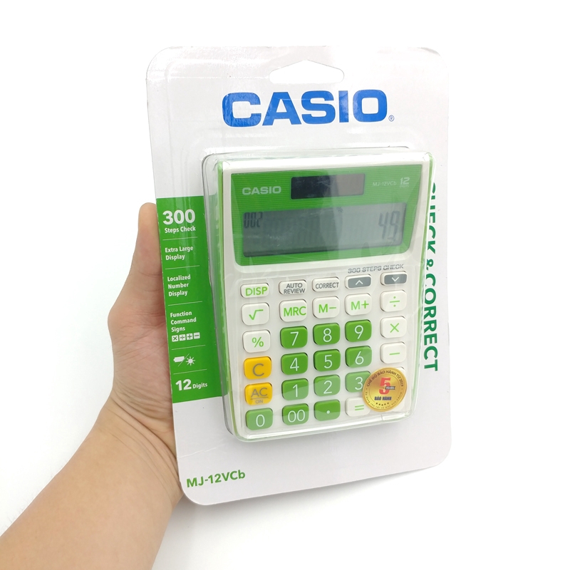 Máy Tính Văn Phòng Casio MJ 12VCB-GN